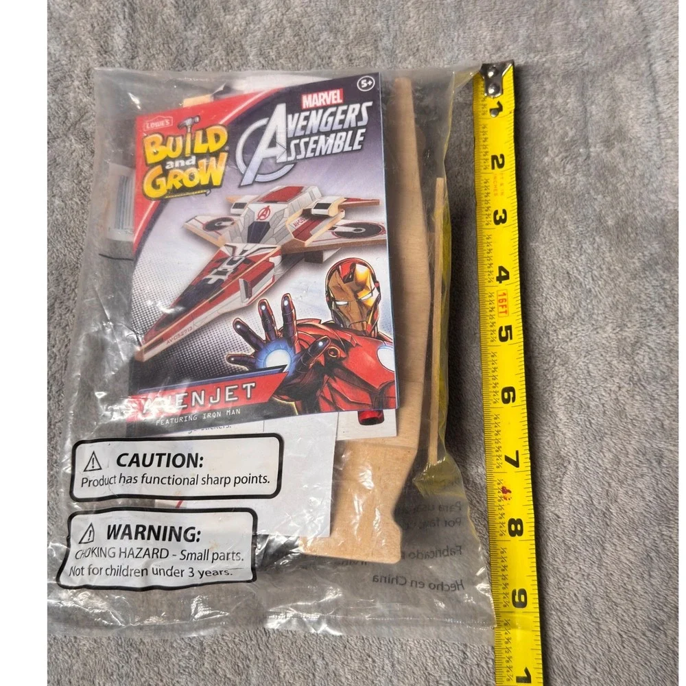 Lowe's Build and Grow Marvel Avengers Assemble Avenjet Iron Man Wood Craft Kit